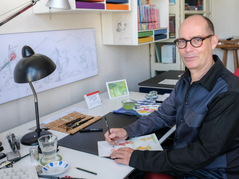 Finnja hat den Kokosnuss-Autor Ingo Siegner getroffen